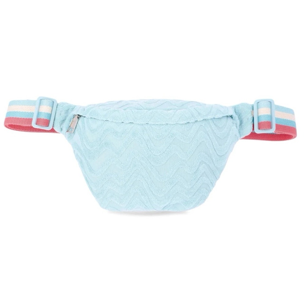 No Boundaries Women's Beach Terry Cloth Fanny Pack, Teal Wave, NWT